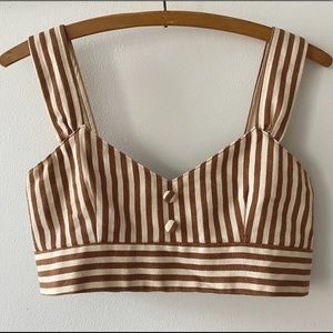 Striped crop top / bralette top